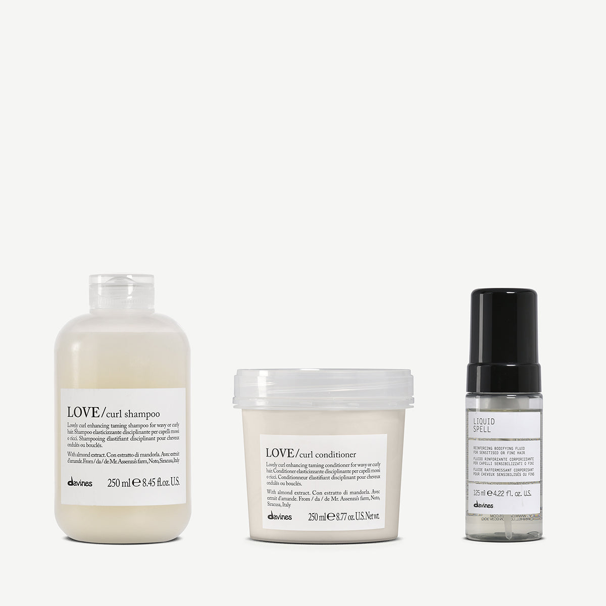 Love Curl Duo + Liquid Spell 1  Davines
